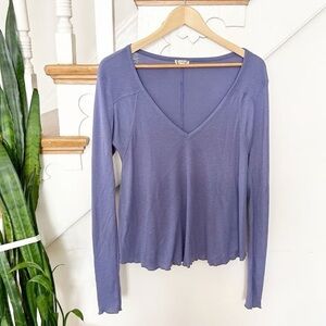 Women's Purple Long Sleeve Top